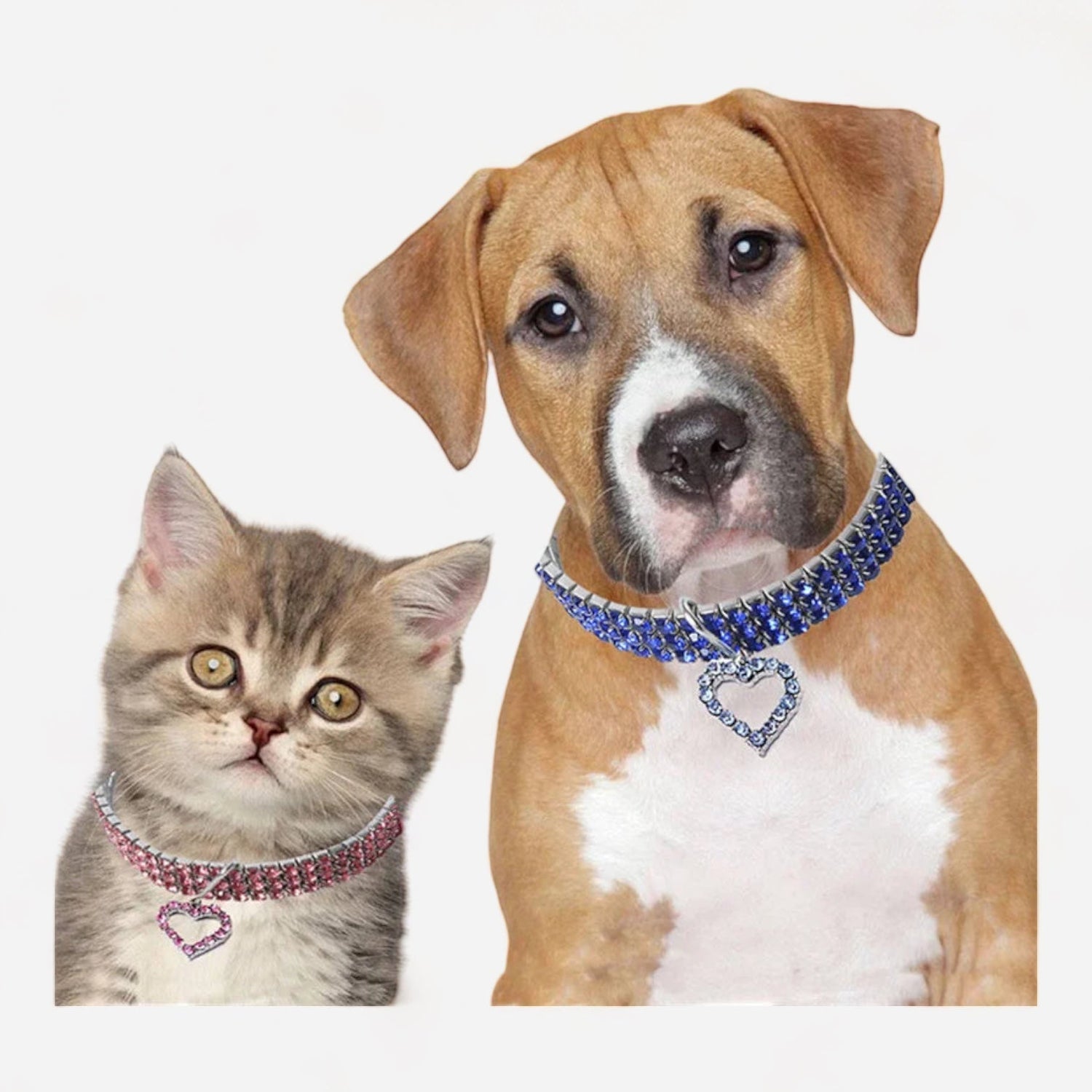 LKEEP Bling Rhinestone Pet Collar - canineheavencanineheaven