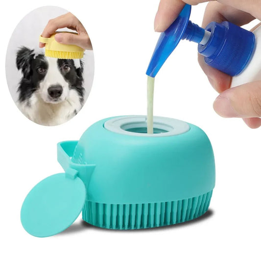 Silicone Dog Shampoo Massager Brush - canineheavencanineheaven